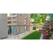 Guard-railing post  33.7 mm | for folding scaffold trestle 'Compakt S' | Straight railing post | painted